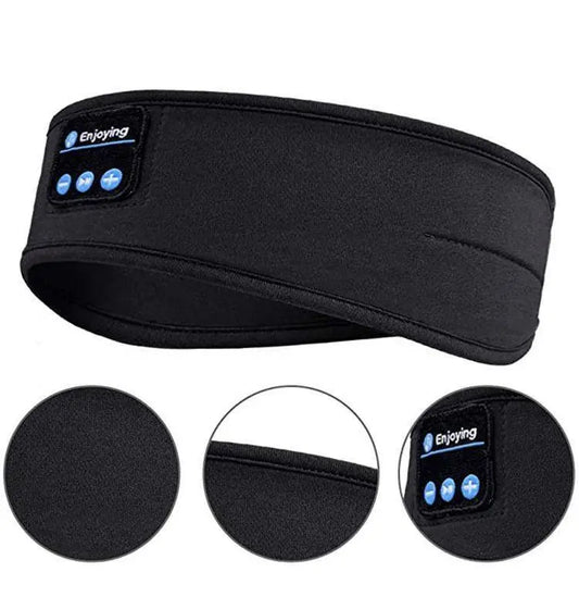 AmoorCare Bluetooth Sleeping Headphones Eye Mask Headband Wireless. Wireless sleep headphones with built-in speakers and eye mask for noise cancellation and improved sleep. Comfortable headband design for ultimate relaxation.