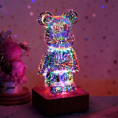 Sweet Dreams! Gummy Bear Night Light LED Firework Lamp