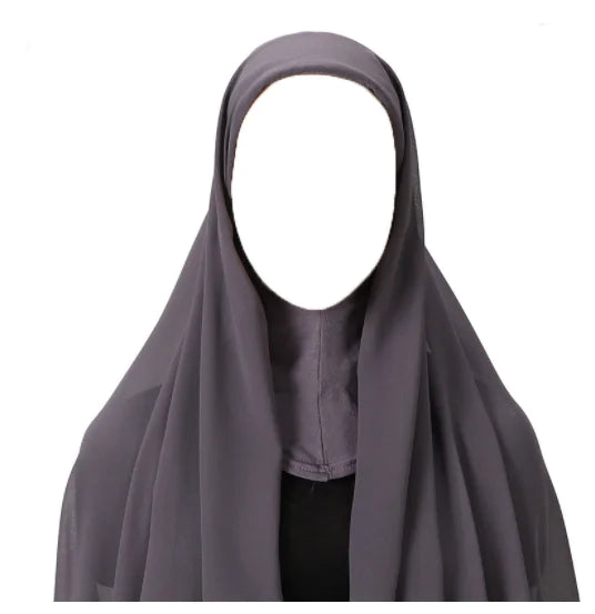 Solid color Black underscarf hijab cap by AmoorFemme. Made from breathable for comfort.