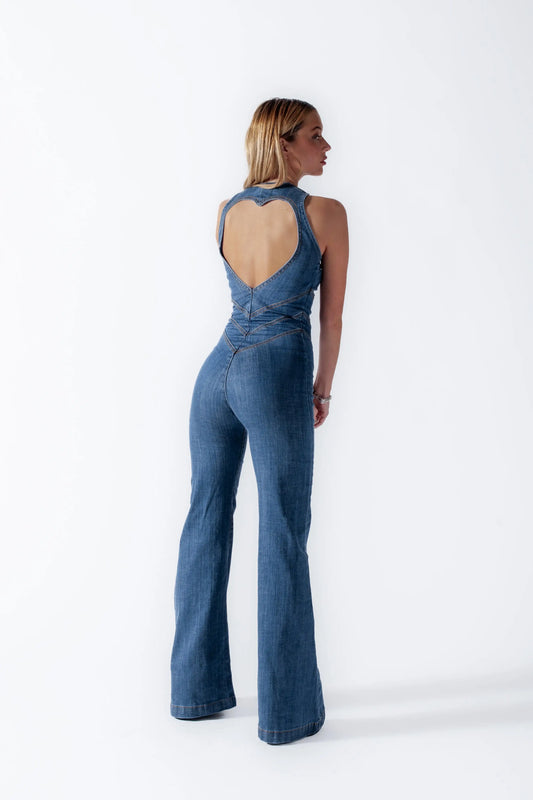 AmoorFemme Backless Heart Jumpsuit