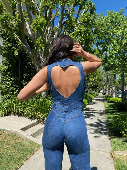 AmoorFemme Backless Heart Jumpsuit