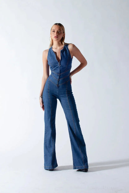 AmoorFemme Backless Heart Jumpsuit