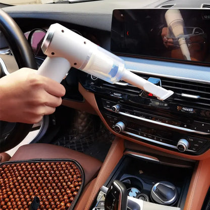 AmoorCity Cordless Car Vacuum Cleaner. Compact and lightweight for easy cleaning of car interiors. Powerful suction for dirt, debris, and crumbs.