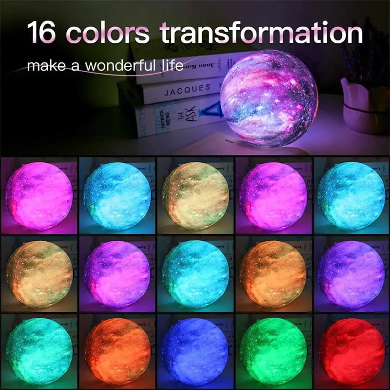 Magical Galaxy in Your Room! 3D Crystal Ball Night Light.