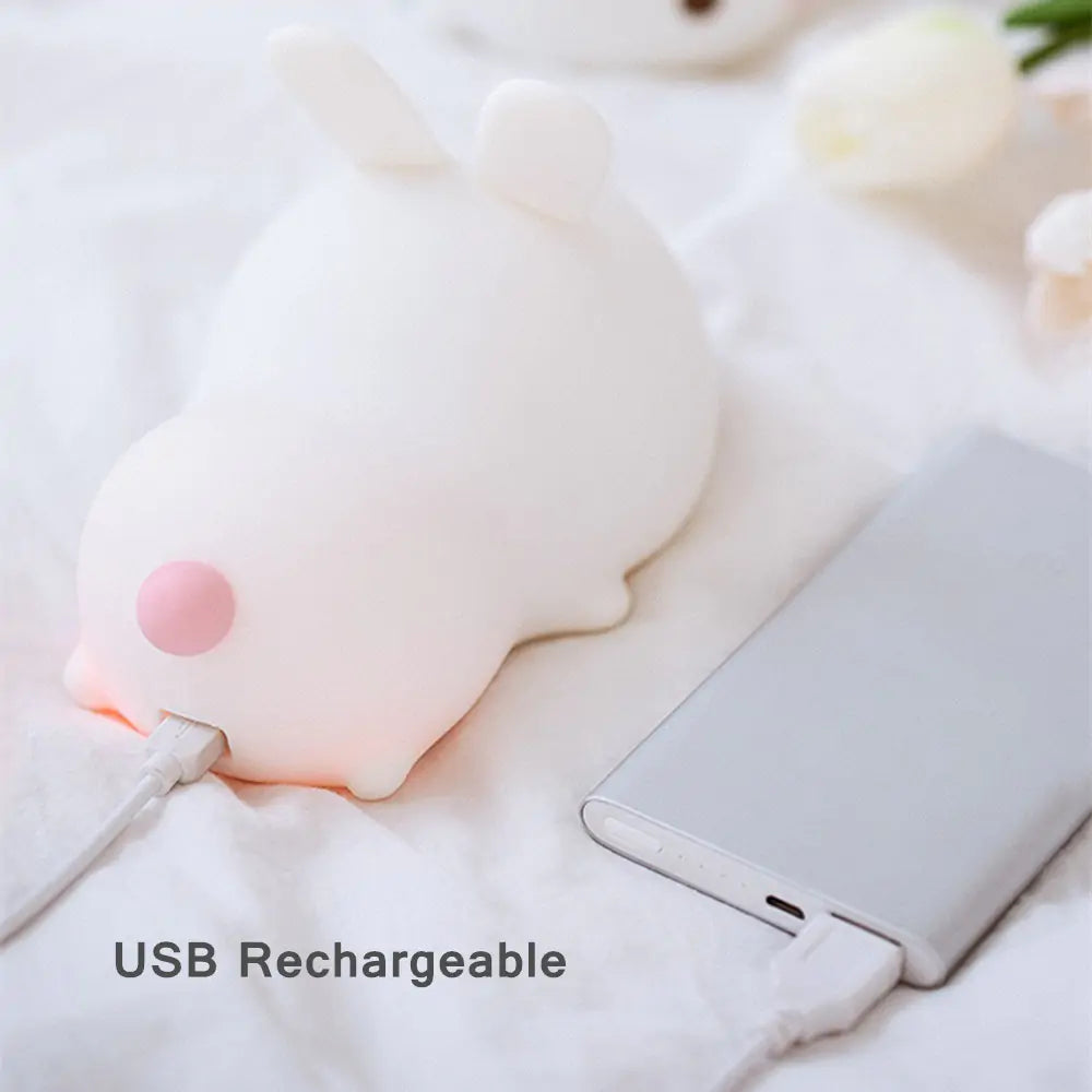 Kids Love AmoorSky Bunny Night Lights! Soft & Adorable LED