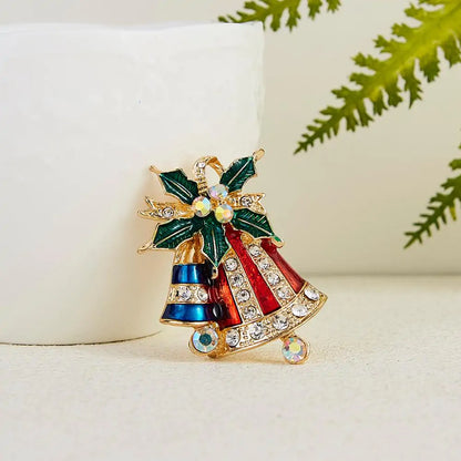 AmoorCity Lovely Xmas Enamel Brooch Pin