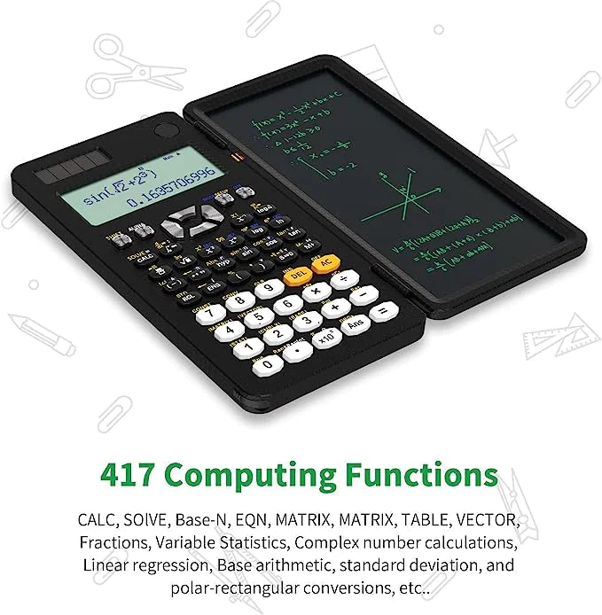 Scientific Calculator with Notepad! Solve Complex Problems.