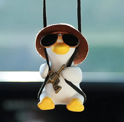 AmoorCity Swinging Duck Car Hanging Ornament. Cute and adorable duck car ornament that swings for added fun. Perfect for hanging on a car's rearview mirror.  pen_spark