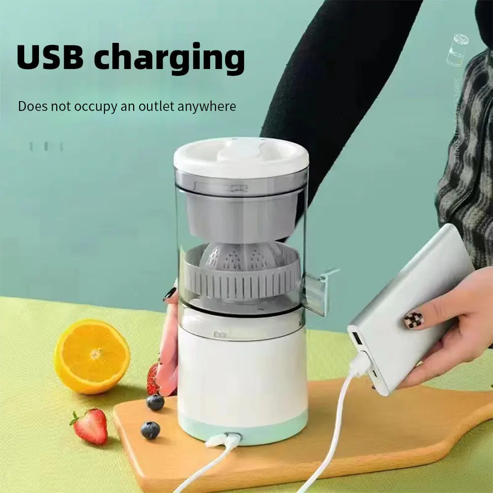 AmoorCity Portable Electric Juicer USB Charging Orange Lemon Fruit Blender