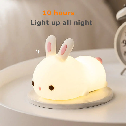 Kids Love AmoorSky Bunny Night Lights! Soft & Adorable LED