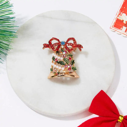 AmoorCity Lovely Xmas Enamel Brooch Pin