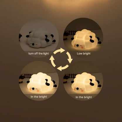 Kids' Cute Sheep Night Lights Soft & Safe Silicone Night Light Lamp