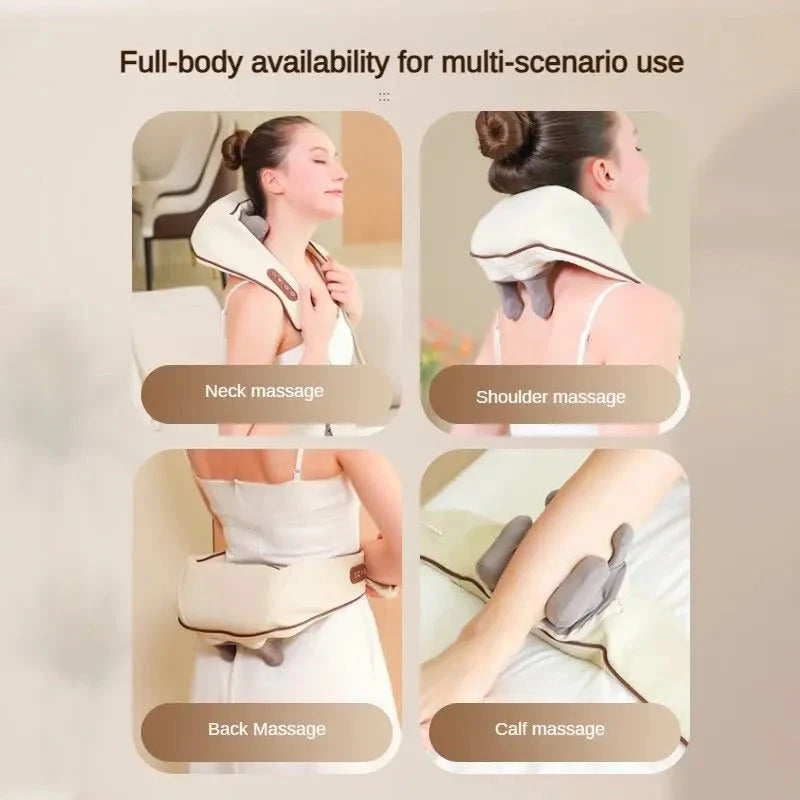 AmoorCare Shiatsu Neck Massager: Personalized Relaxation & Posture Support. Electric shiatsu neck and shoulder massager with heat therapy. Provides deep tissue massage for stress relief and improved posture.