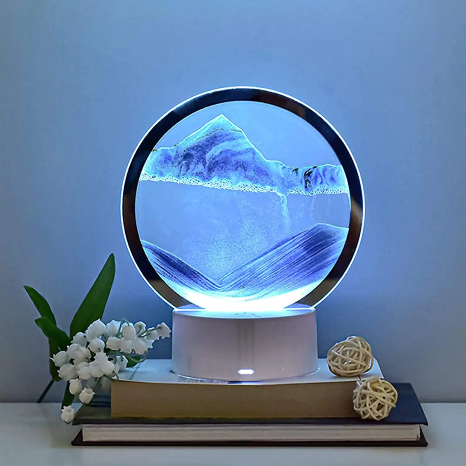 Watch Stress Melt Away! AmoorSky Moving Sand Art Lamp 3D