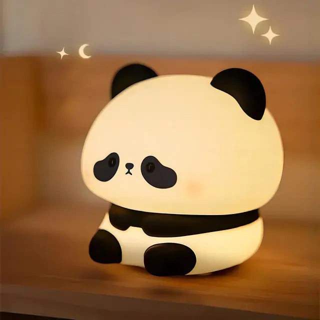 Kids' Cute Panda Night Lights Soft & Safe Silicone Night Light Lamp