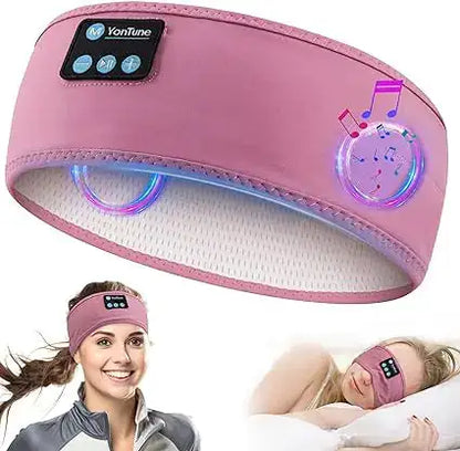 AmoorCare Bluetooth Sleeping Headphones Eye Mask Headband Wireless. Wireless sleep headphones with built-in speakers and eye mask for noise cancellation and improved sleep. Comfortable headband design for ultimate relaxation.